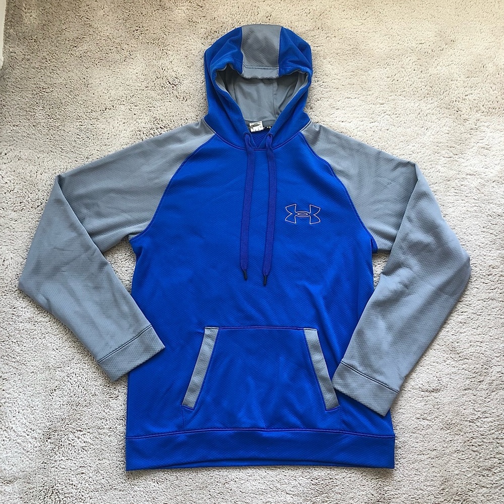 Under Armour Blue and Gray Pullover Hoodie